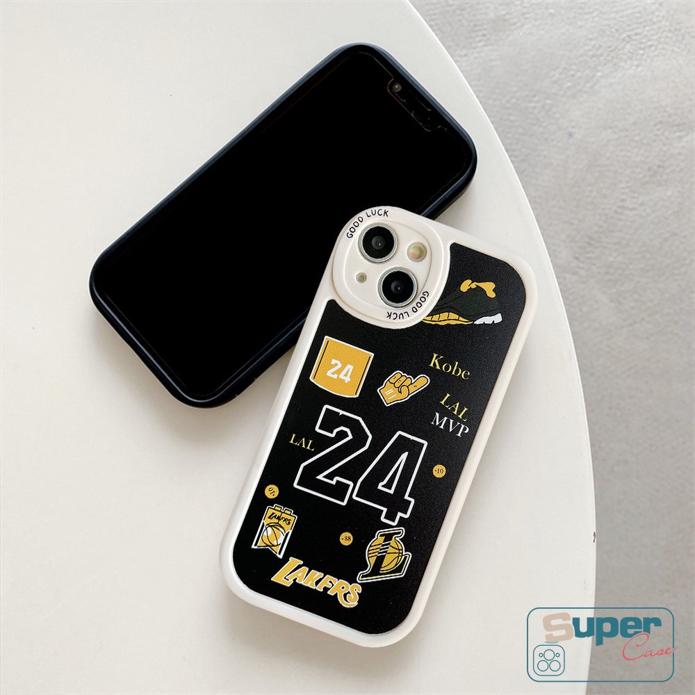 Casing Soft Case Redmi 9T 12C 9 10A 10 9A 10C A1 9C POCO F4 M3 X3 Pro Redmi Note 10s 11s 10 9 Pro 8 9s 11 Pro Plus Mi 12 11 Lite 11T Trendy N.B.A Lakers James Kobe Sarung Label