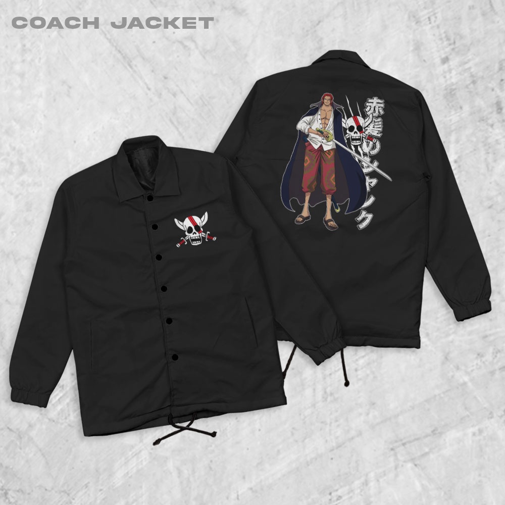 Fortglass One Piece Shanks Coach Jaket Polos Pria Jaket Parasut Unisex