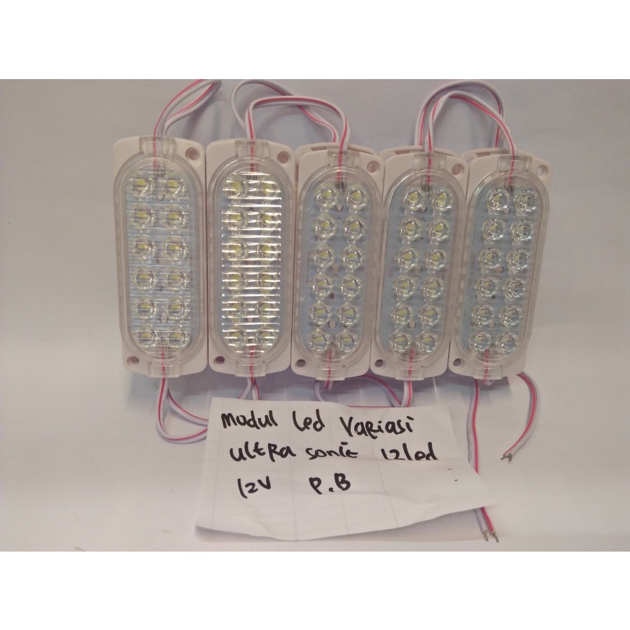 Lampu Led Module/ Modul Strip 12 Led/ Mata 7 watt 12 Volt Warna