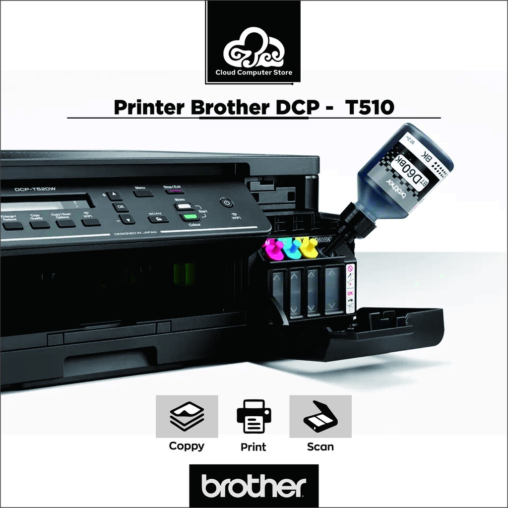 Brother Printer Wireless DCP-T510W Print/Scan/Copy