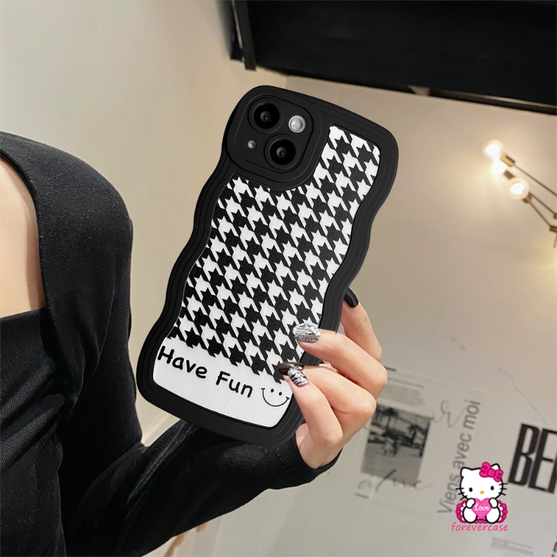 Soft Case Tpu Motif Houndstooth Cover Samsung A50 A04s A50s A30s A32 A13 A23 A12 M22 A03s A53 A52 A22 A21s A52s A33 A23 M11 M22 A31 M32