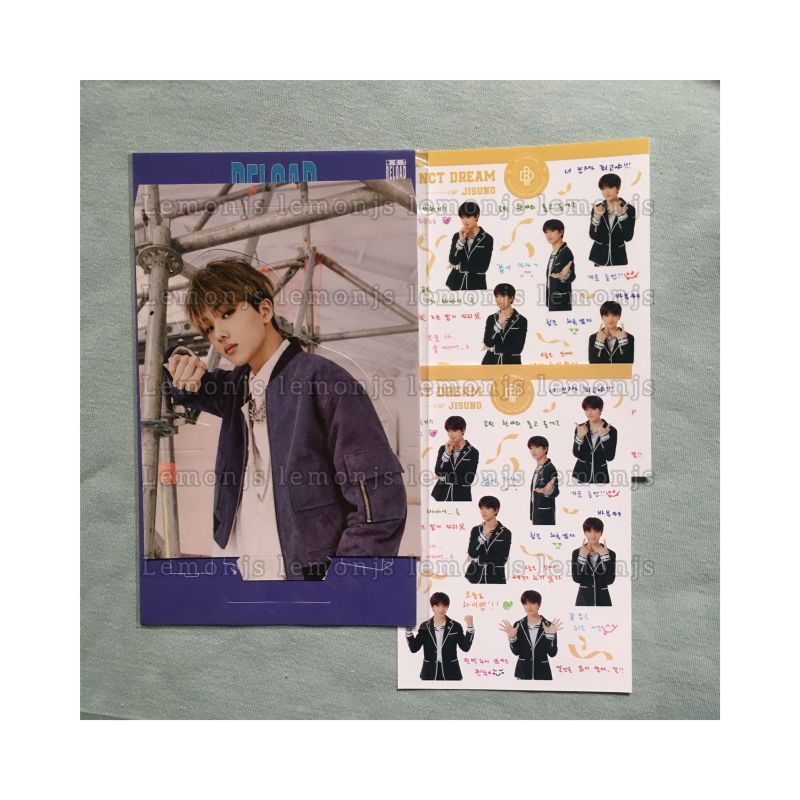 (READY STOCK) JISUNG STANDEE ONLY RELOAD, JISUNG STICKER B2S
