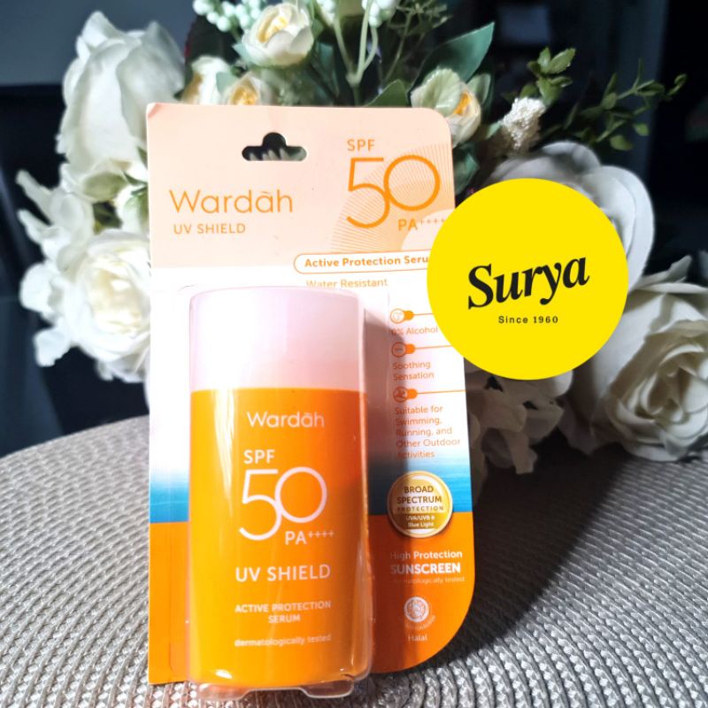 Wardah UV shield SPF 50 PA+++ active protection serum