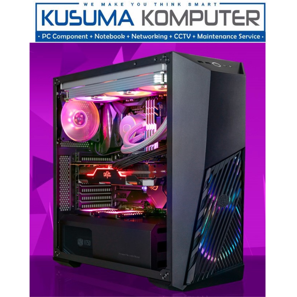 Cooler Master MasterBox K501L ARGB + 3 Fan Casing PC Gaming