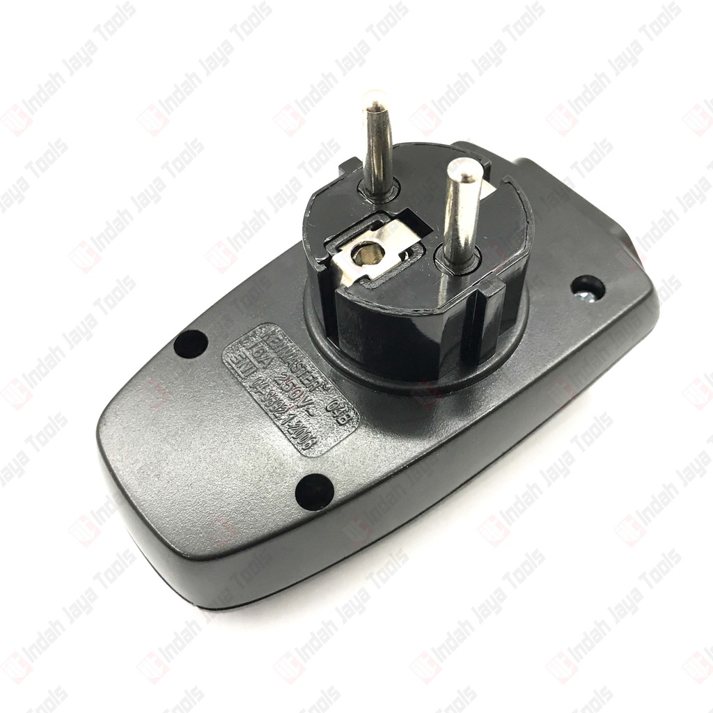 KENMASTER 04B Steker Adaptor + Light Sensor - Stop Kontak Blister SNI