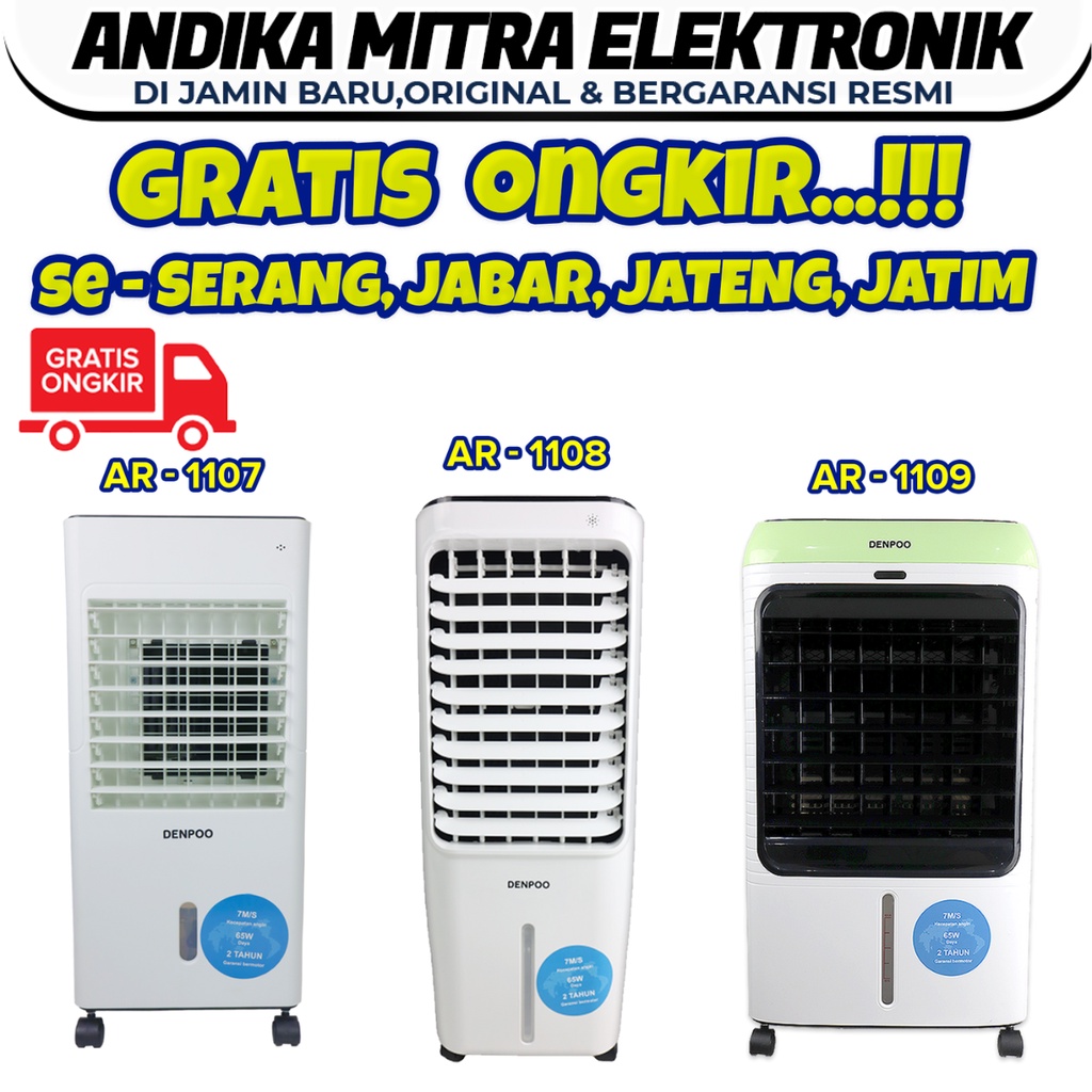 Air Cooler AR 1108 XF Penyejuk Udara Terbaru dan Super Hemat Listrik 65 Watt