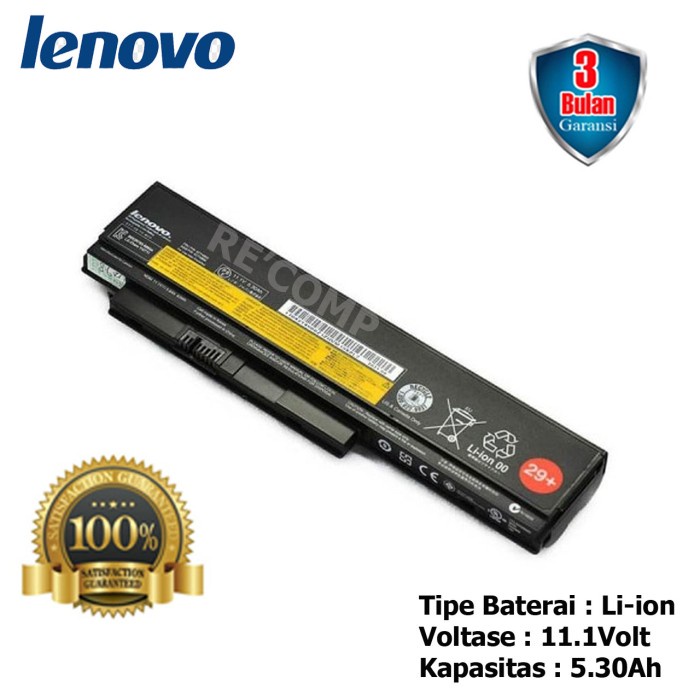 Baterai Laptop Lenovo Thinkpad x230 x230i Original