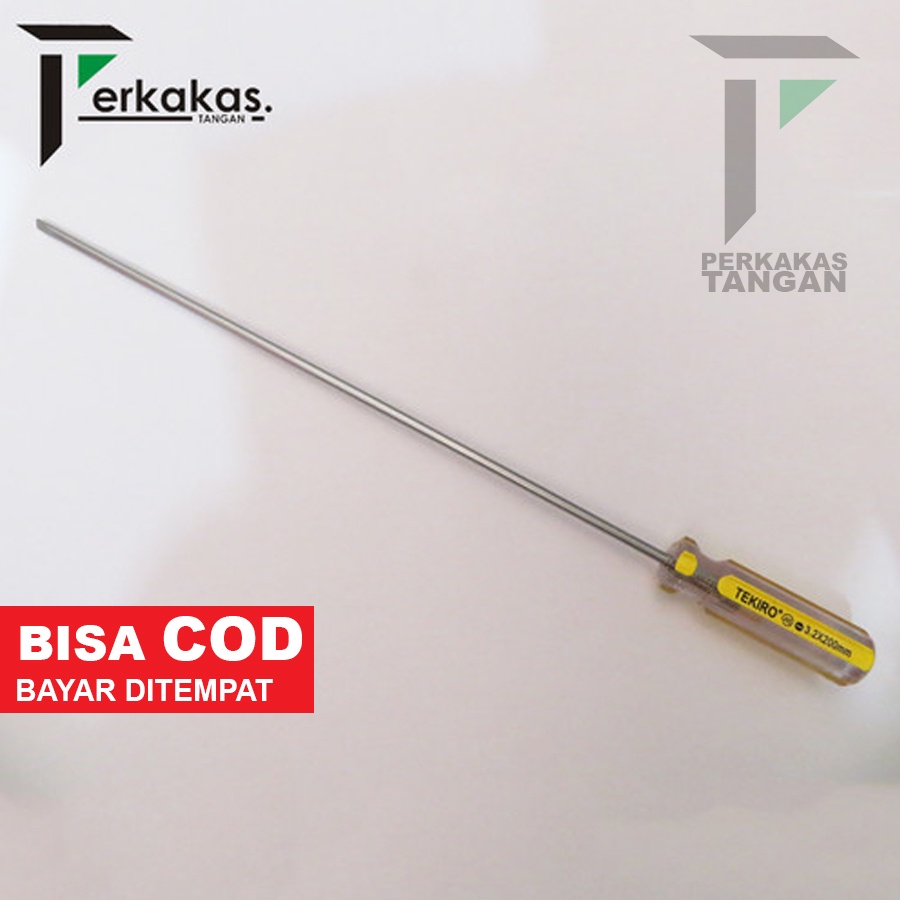 Obeng Setting (-) Min 4x200MM Obeng Setting Tekiro