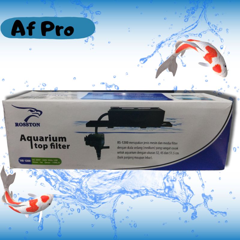 Pompa Box Filter  Aquarium Selang Pompa ROSSTON 3in1