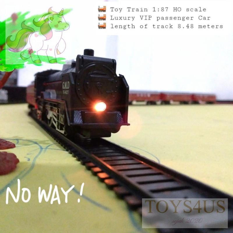 Toys4Us - Mainan Kereta Api | Rail King | Train Set 41 pieces | Length Track 8.48 meters | Luxury Pa