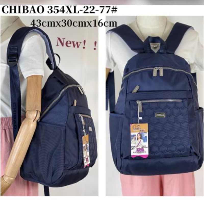Tas Ransel Chibao 354XL-22 Bahan Kanvas Size Jumbo Muat laptop 14inch. Tas Wanita Tas Chibao Tas Ransel Wanita Import Tas Chibao Import BEST SELLER TERBARU BISA BAYAR DITEMPAT.!!!!