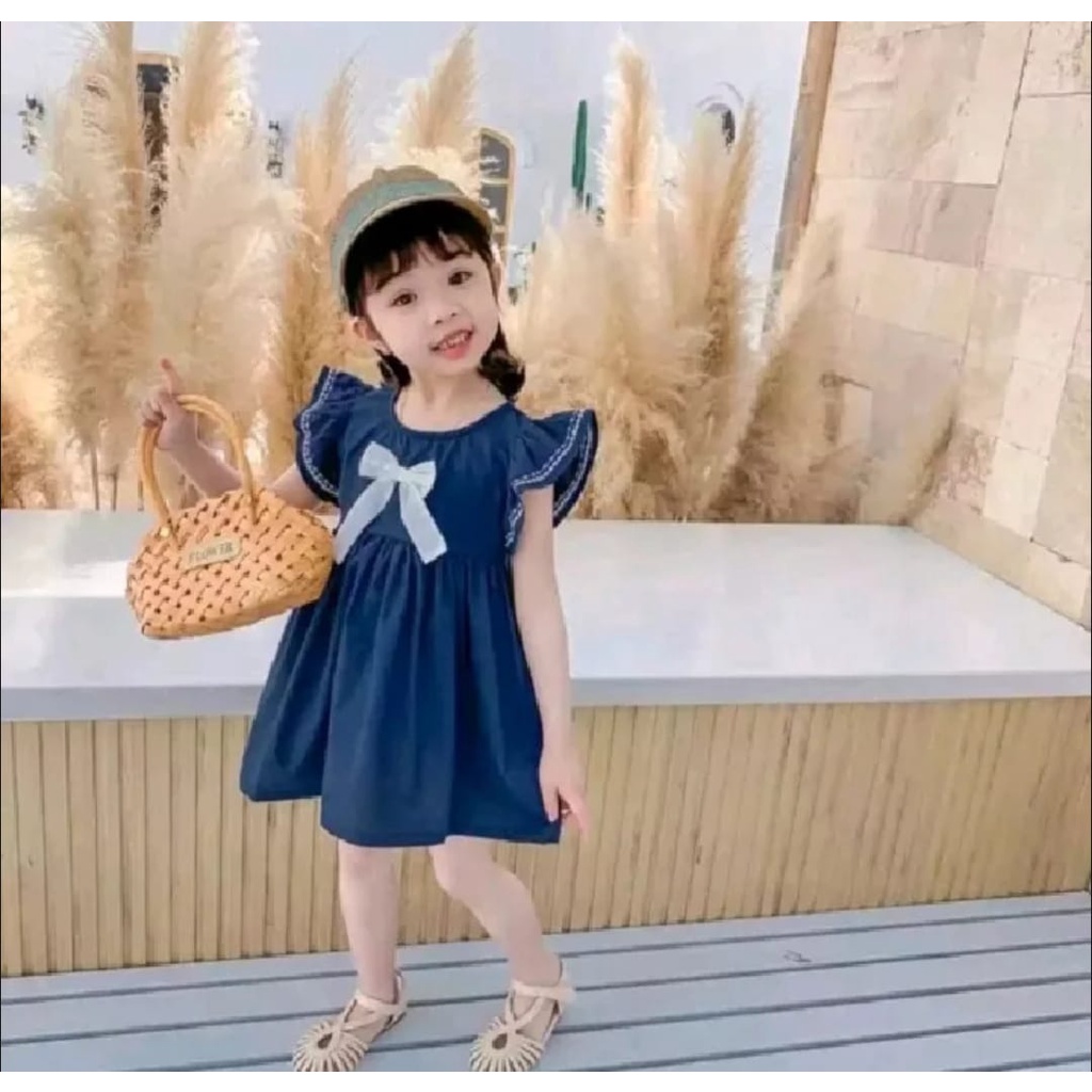 dres anak perempuan lucu korea, baju dres anak perempuan 3 4 tahun korea, dres anak cewek model terb