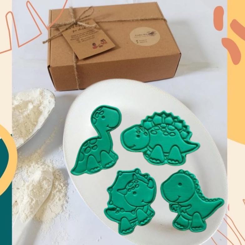 

cookies diy Dino 2| diy cookies box hampers upang tahun | cookies godiebag ulang tahun