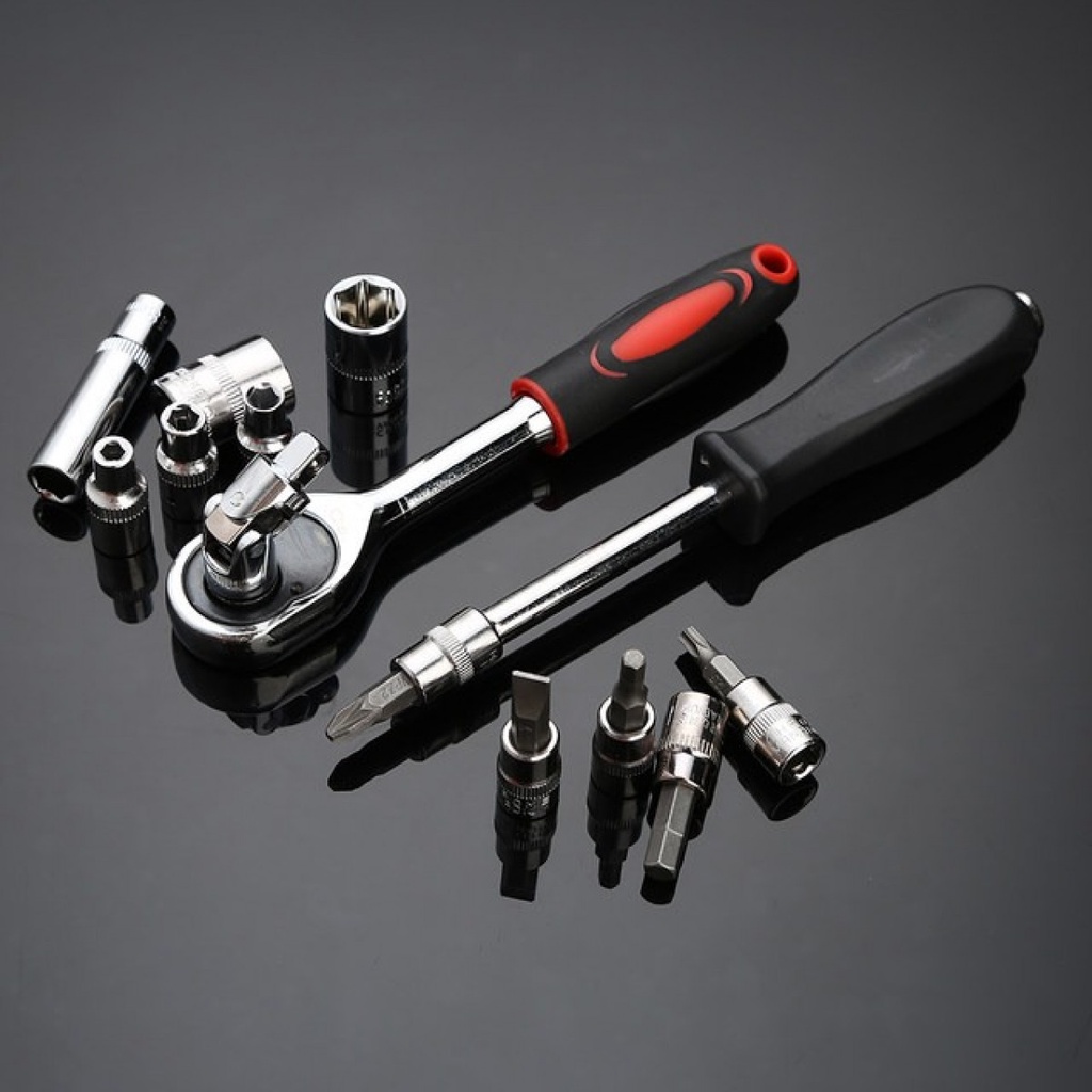 Set Kunci Sok Shock 53 Pcs Motor Mobil Lengkap