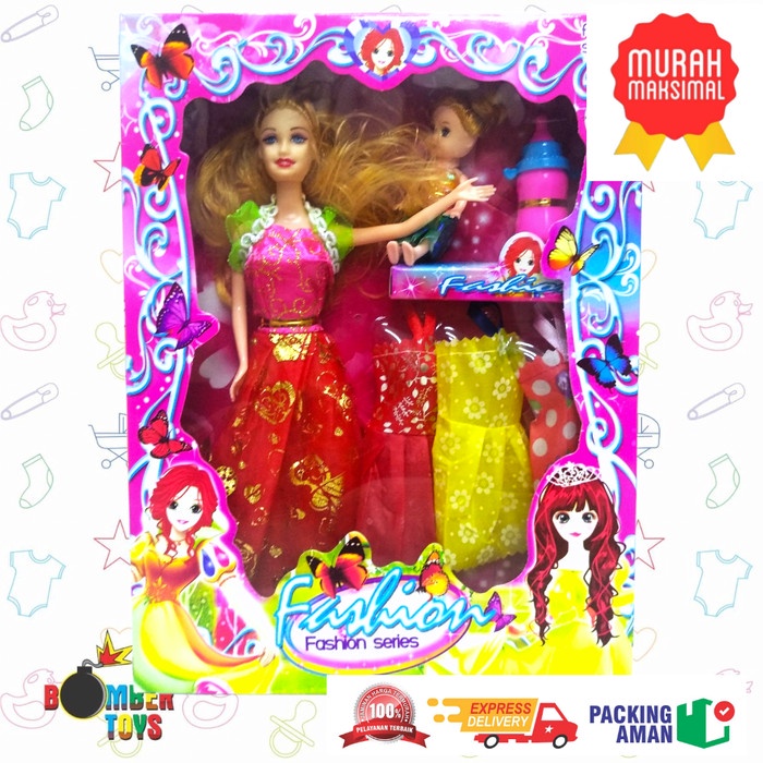 MAINAN ANAK BONEKA BERBIEE GANTI BAJU BERBIE BEAUTY 6869-40ZS