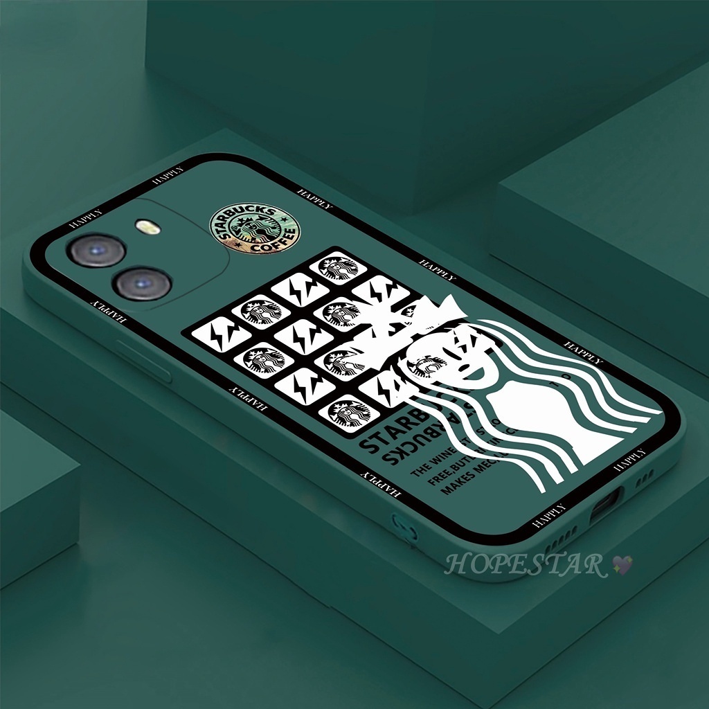 Casing Silikon OPPO A17 A57 A77S A16 A15 A54 A53 A12 A5S A7 A3S A11k A31 A52 A92 A94 A37 F9 A1K Reno 7 6f Motif Starbuck 4F