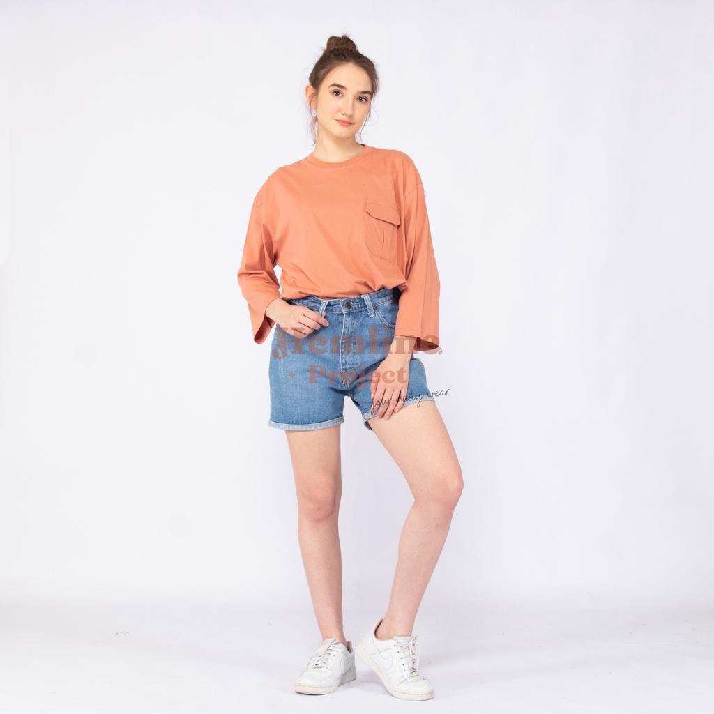 Haura Oversized Plain Top Teracota