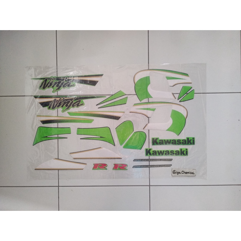Striping Sticker Lis Kawasaki Ninja R 2004 2005 2006 Hijau