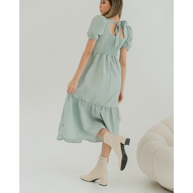 [ LittleBigCloth ] Dovey Dress // Dress Pesta Wanita Dress Mint Dress Midi