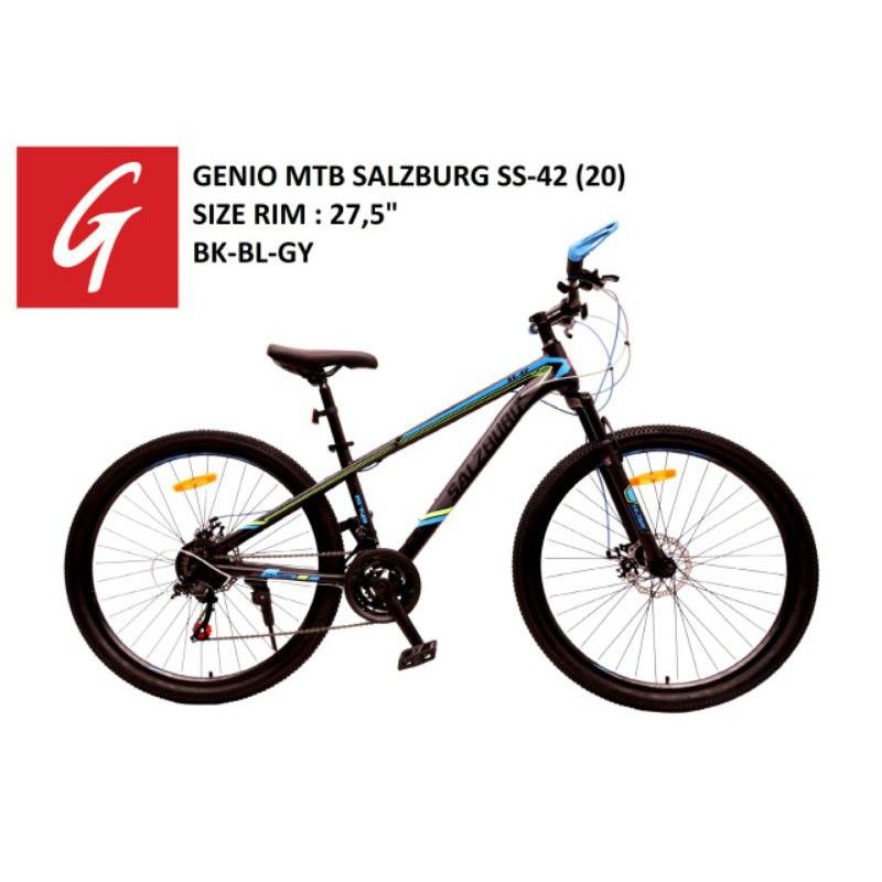 Sepeda MTB 27,5 inch Genio Salzburg ss-42 8 speed
