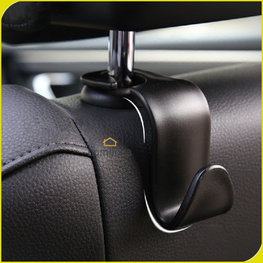 Gantungan Organizer Barang Mobil Headrest Hook 1 PCS A219C Black