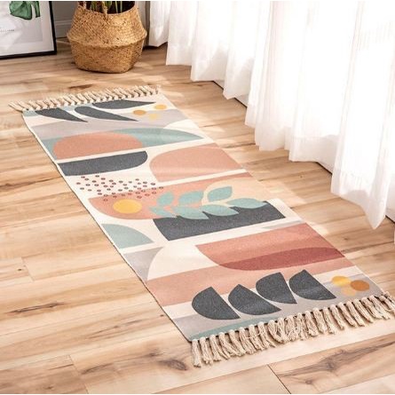 Carpet Floormat Tassel rumbai panjang - Karpet Rumbai Lantai Bohemian