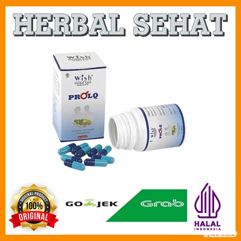 Prolq 30 Kapsul Multivitamin Pria Herbal Wish PROLQ Original