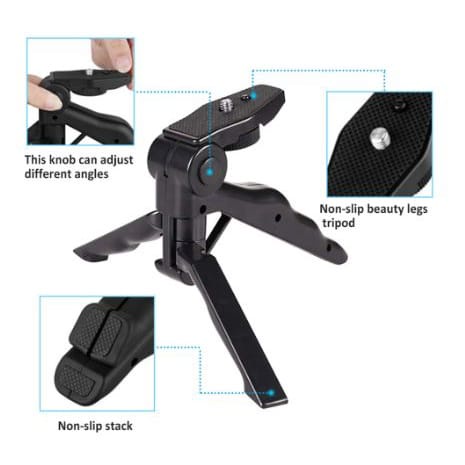 (COD) TRIPOD MINI PHONE HOLDER TEMPAT DUDUKAN UNTUK HP DAN KAMERA LIPAT TRIPOD HD-32