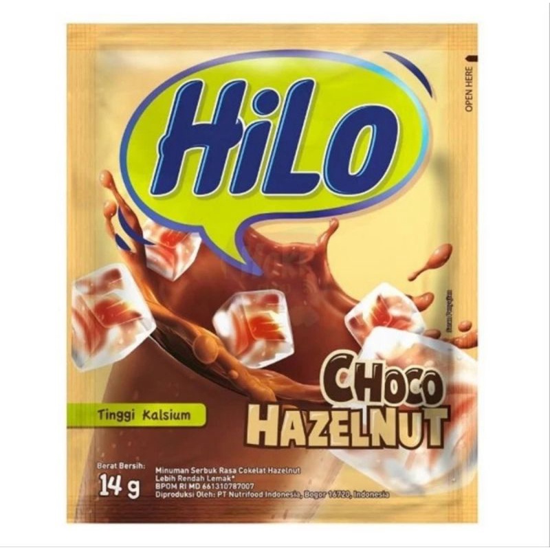 hilo choco huzzelnut / hilo thai tea / minuman kemasan /mimuman sashet renceng isi 10 pc
