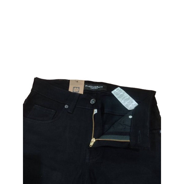 NAKENT Celana Jeans Black Slimfit Premium