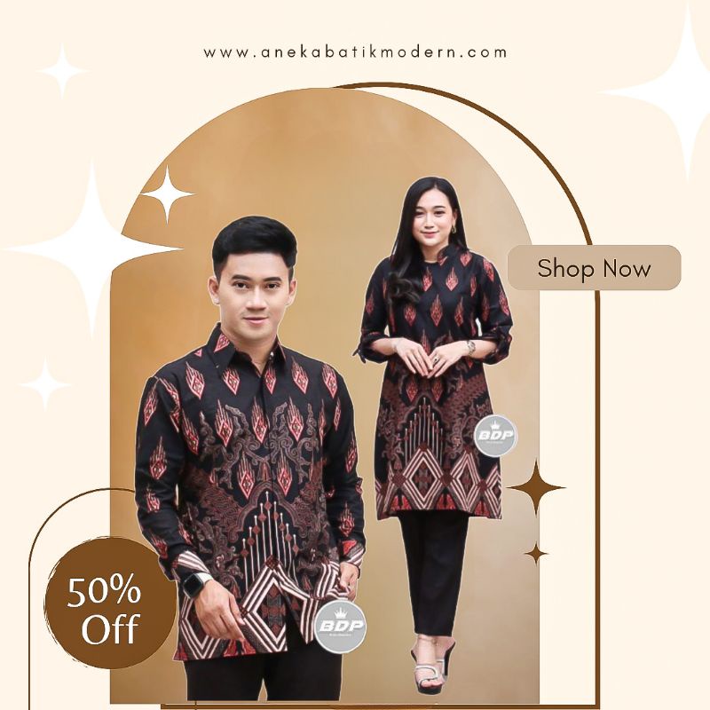 ATASAN KEMEJA HEM BATIK PRIA LENGAN PANJANG M L XL XXL KONDANGAN KERJA KANTOR LAMARAN NIKAHAN TUNANG