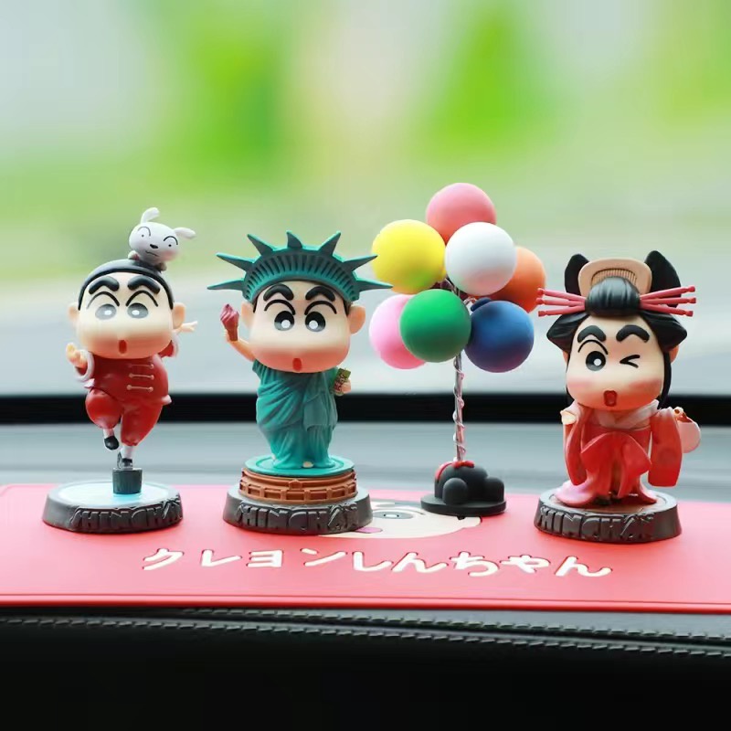 Action Figure Model Anime Crayon Shin-chan Global Tour Ukuran 10cm Untuk Dekorasi