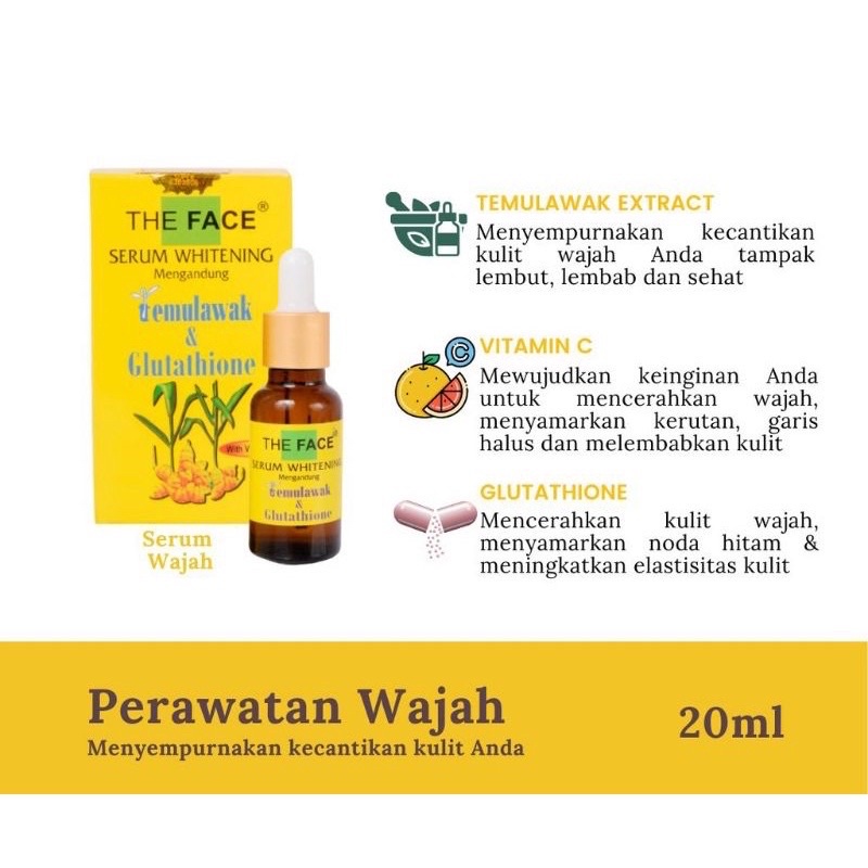 THE FACE SERUM TEMULAWAK BPOM - TEMULAWAK SERUM THE FACE BPOM