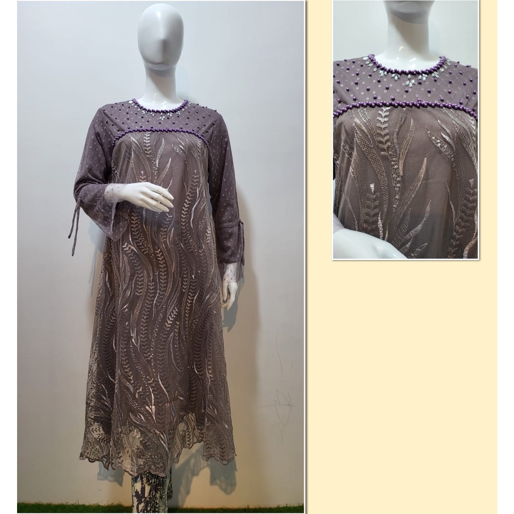 Permata Olshop / Kebaya Long Tunik Modern / Kebaya Kondangan / Kebaya Nikahan / Kebaya Kekinian / Kebaya Wisuda Modern / Kebaya Modern