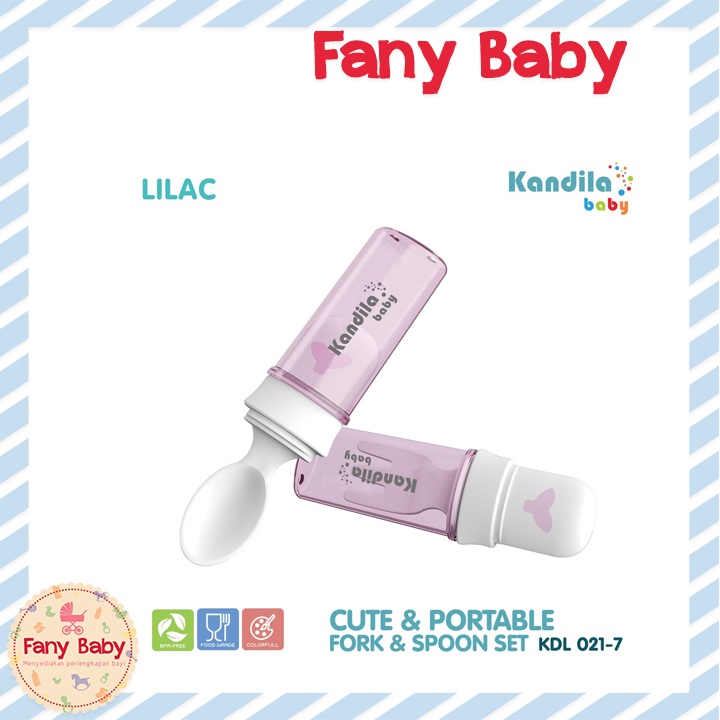 KANDILA CUTE &amp; PORTABLE FORK &amp; SPOON SET / KDL021-7