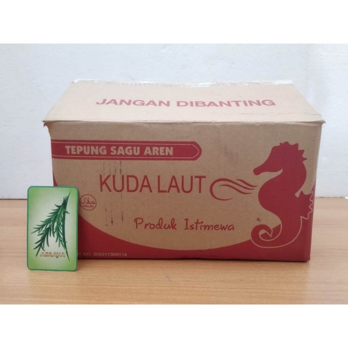 Sagu Aren Kuda Laut 500gr x 20bks DUS / KARTONAN