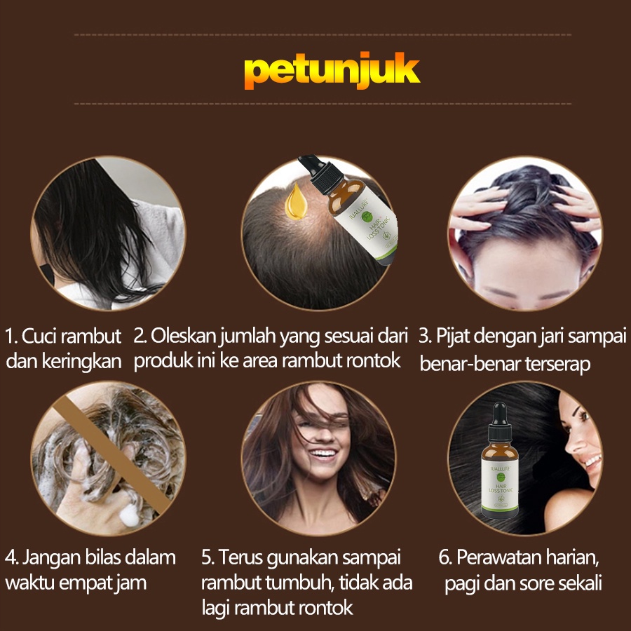 Anti rambut rontok Vitamin rambut Memperbaiki tekstur rambut/Vitamin jahe rambut Mengobati rambut rontok Perawatan kulit kepala Vitamin mempercepat penumbuhan rambut/Untuk perawatan rambut menipis dan serum memperbaiki folikel rambut