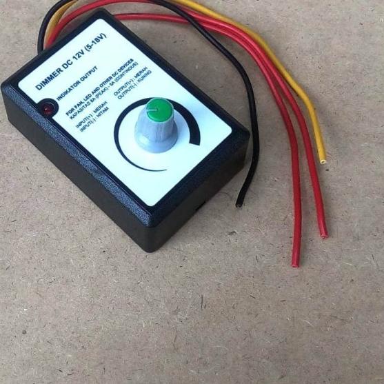 Dimmer DC 12V (5-15V) 8A untuk Fan/Kipas, LED, Dinamo, Motor DC