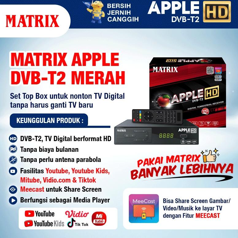 PRODUK- SET TOP BOX TV DIGITAL DVB T2 HD EWS / SET TOP BOX TV DIGITAL MATRIX / ALAT TV DIGITAL SET TOP BOX / STB TV DIGITAL MATRIX / SET TOP BOX DIGITAL / SET BOX TV / SET BOX TV DIGITAL / SET BOX / SET BOX TV DIGITAL RECEIVER TV / STB APPLE MATRIX .