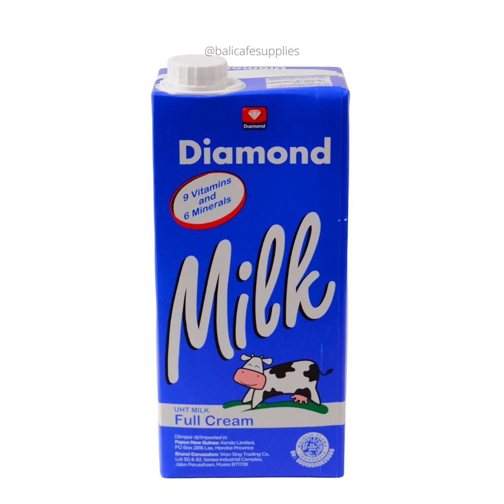 

Diamond UHT Milk Full Cream-susu UHT diamond 1Lt