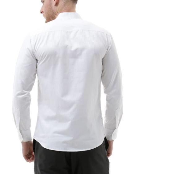 VM Baju Koko Putih Panjang Slimfit Kemeja Koko Kerah Shanghai - Putih, M