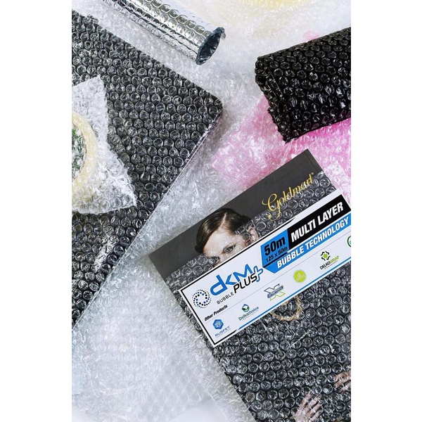 

PLASTIK BUBBLE WRAP HITAM PEKAT - ANTI TEMBUS (Merk DKM, 125cm x 50m
