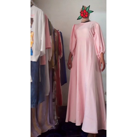 gamis lengan balon