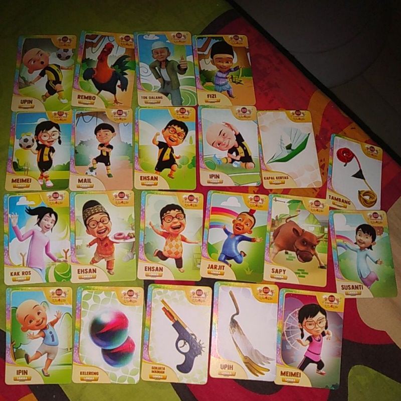 kartu choki choki edisi Upin&Ipin (LANGKA)
