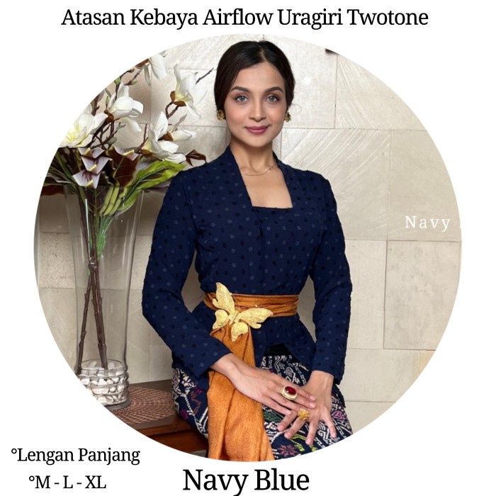 Atasan Kebaya Airflow Uragiri Twotone Lengan Panjang