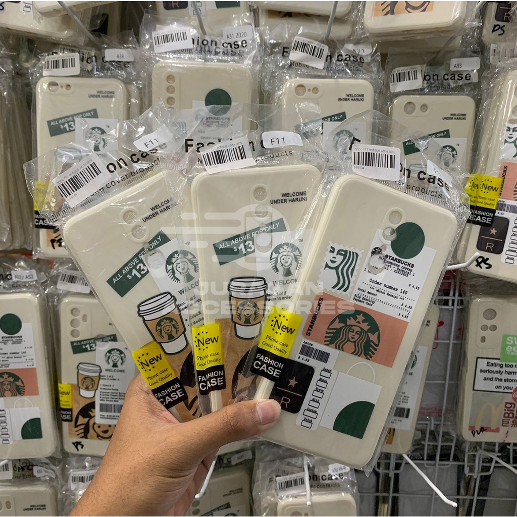 CASE MOTIF STARBUCKS STARBAK STARBUK KEKINIAN OPPO F1/F1S/F1 PLUS/F3/F3 PLUS/F5/F7/F7 YOUTH/F9/F11/F