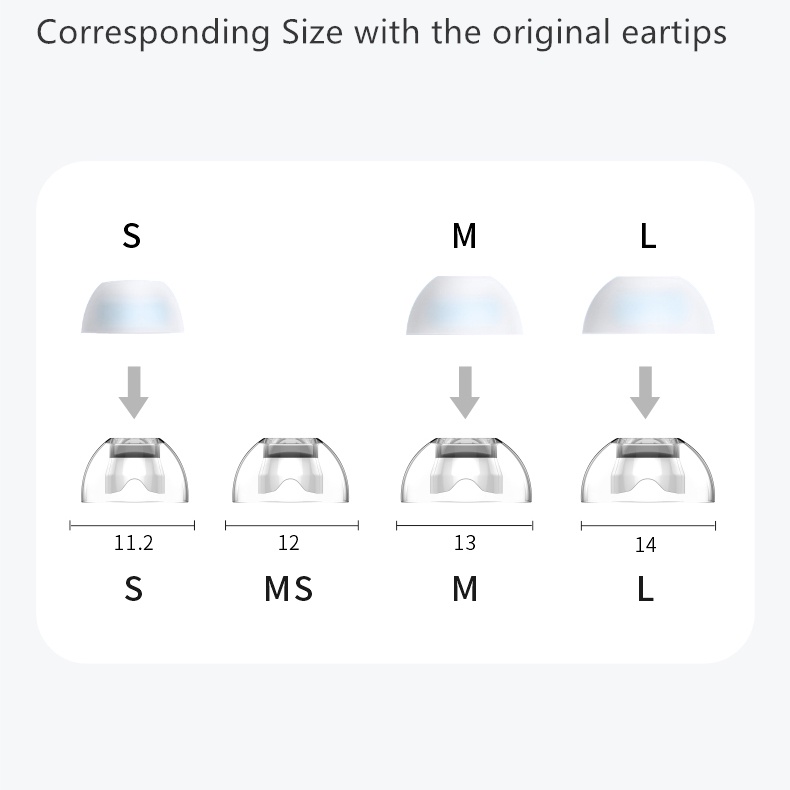 Feaulle Latex H260 OPPO Enco Eartips Penutup Telinga Bahan Silikon Untuk Samsung Huawei OPPO Encox2 Wireless Bluetooth