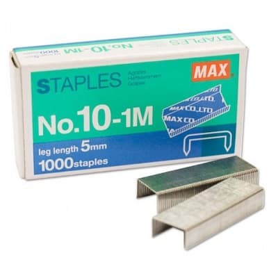 

MAX REFILL STAPLES NO. 10-1M / REFILL STAPLES MAX