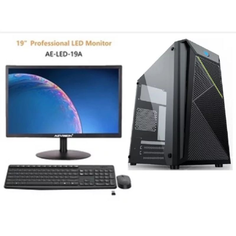 PC FULL SET  CORE I3 + LED 19 INC KEYBOARD MOUSE NEW