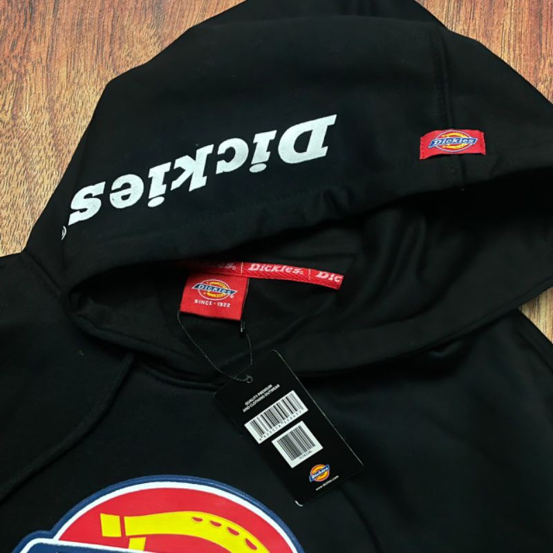 HOODIE DICKIES BLACK FULL TAG LABEL CASUAL HYPE FASHION PRIA